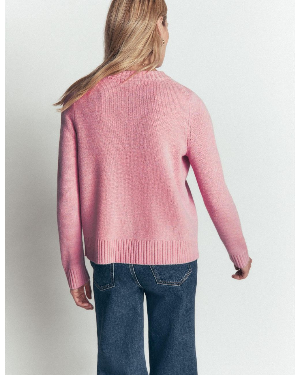 Boden Purple Marta Merino Wool Cardigan