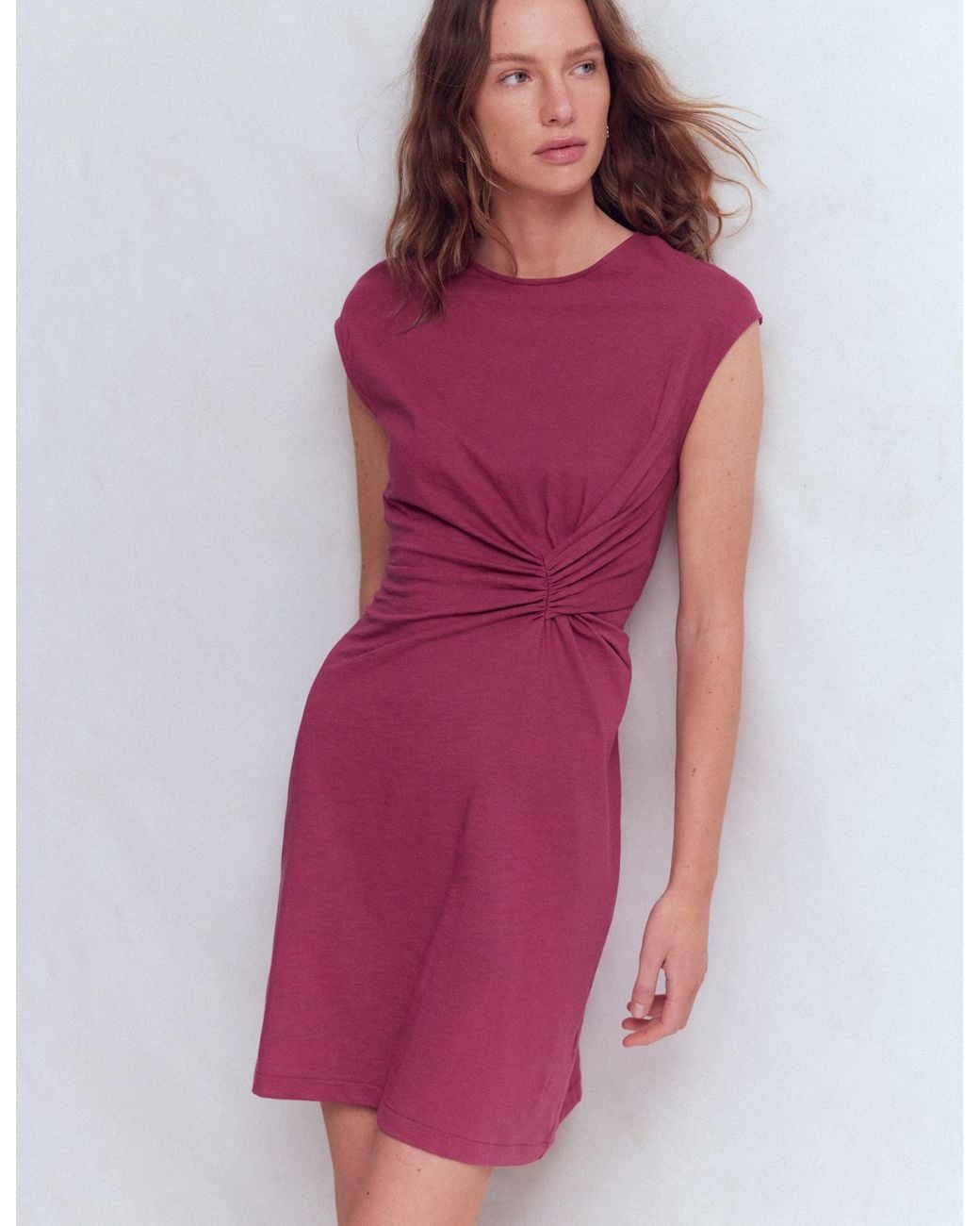 Boden Purple Delilah Twist Short Dress