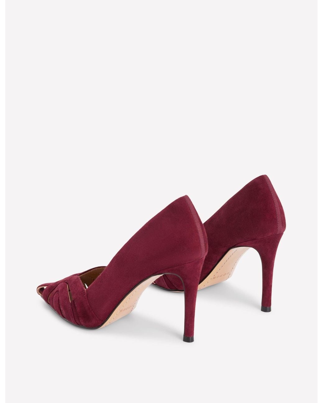 Boden Red Caged Court Shoes