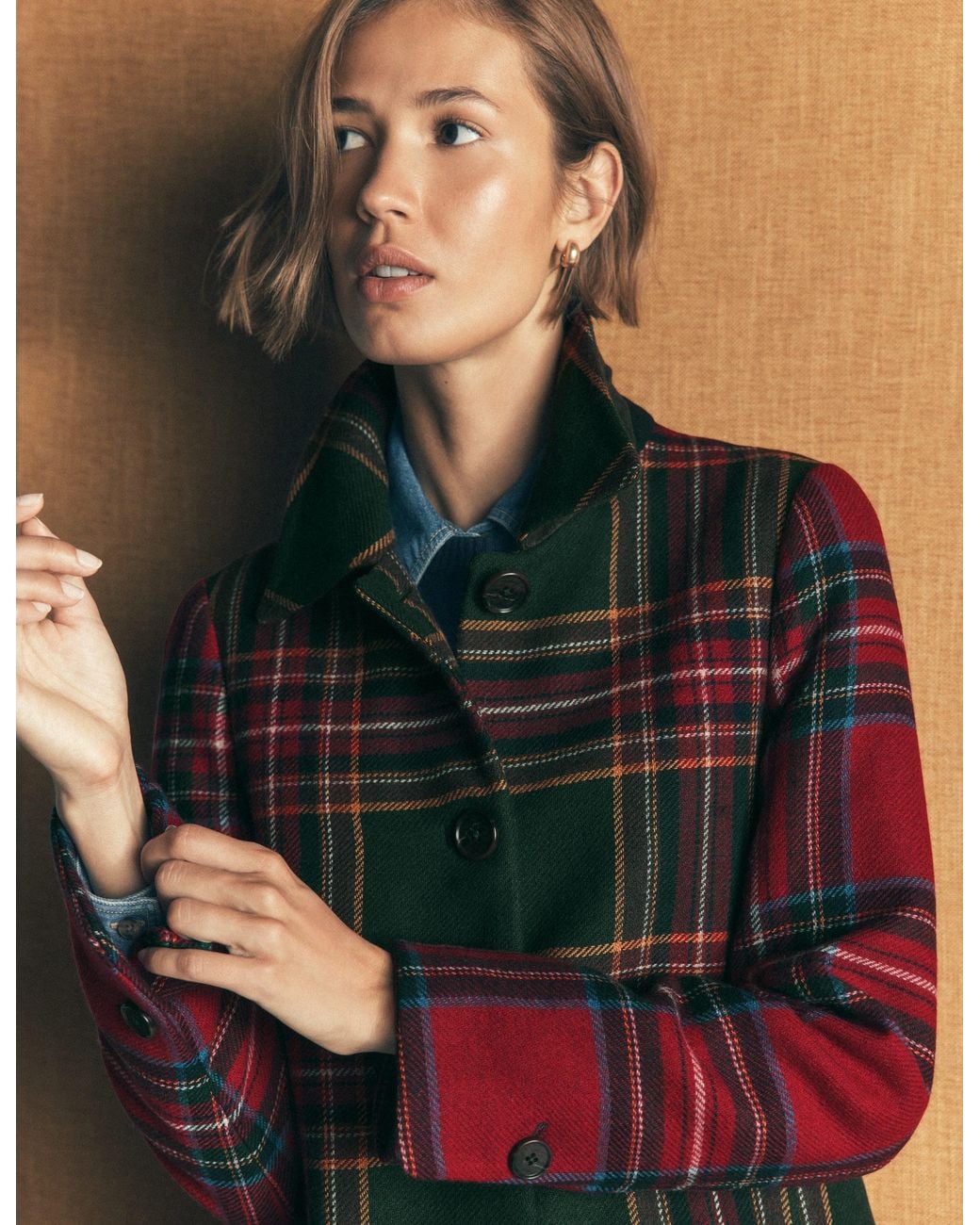 Boden Multicolor Aylesford Longline Coat