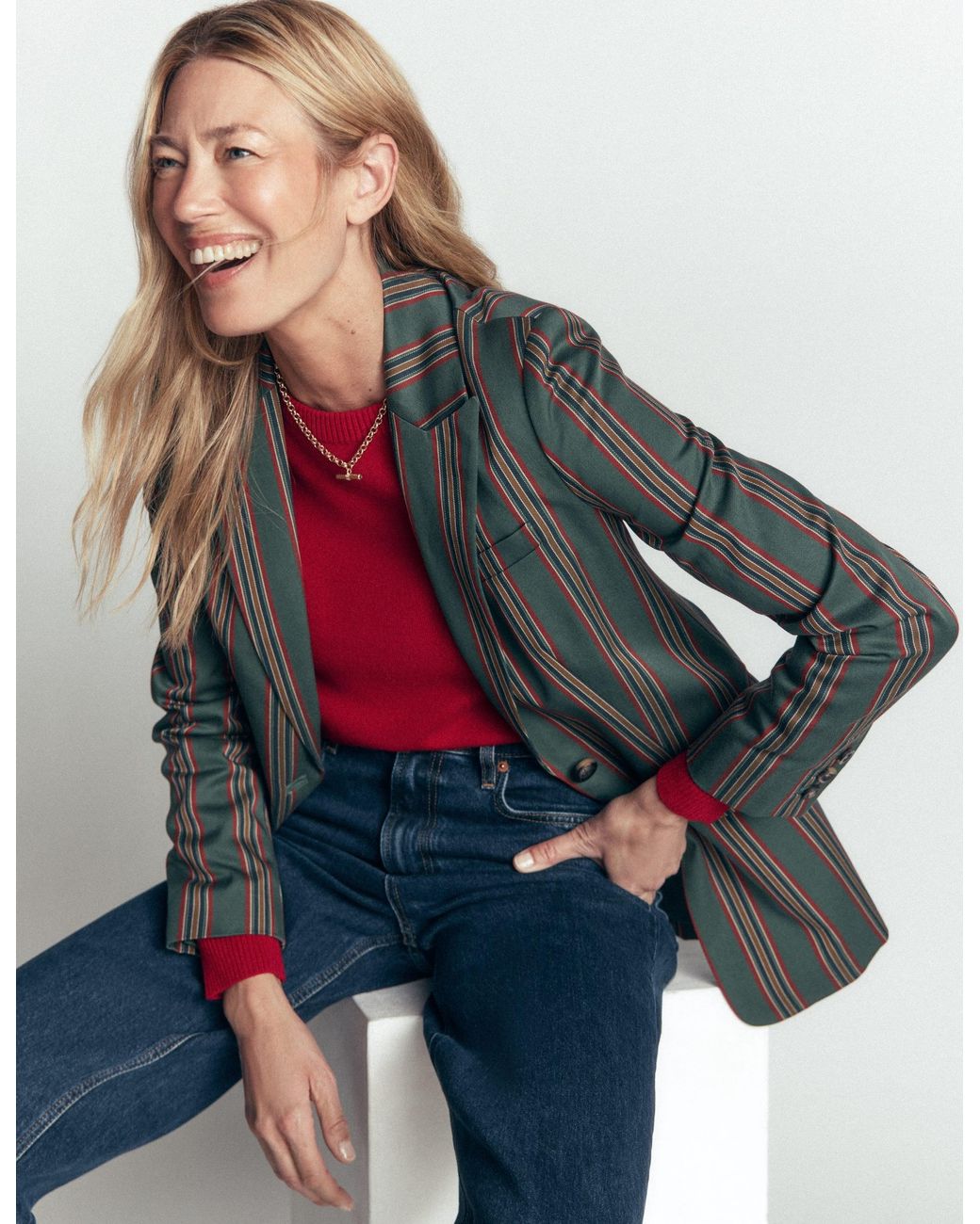 Boden Gray Elsie Cashmere Crew Sweater