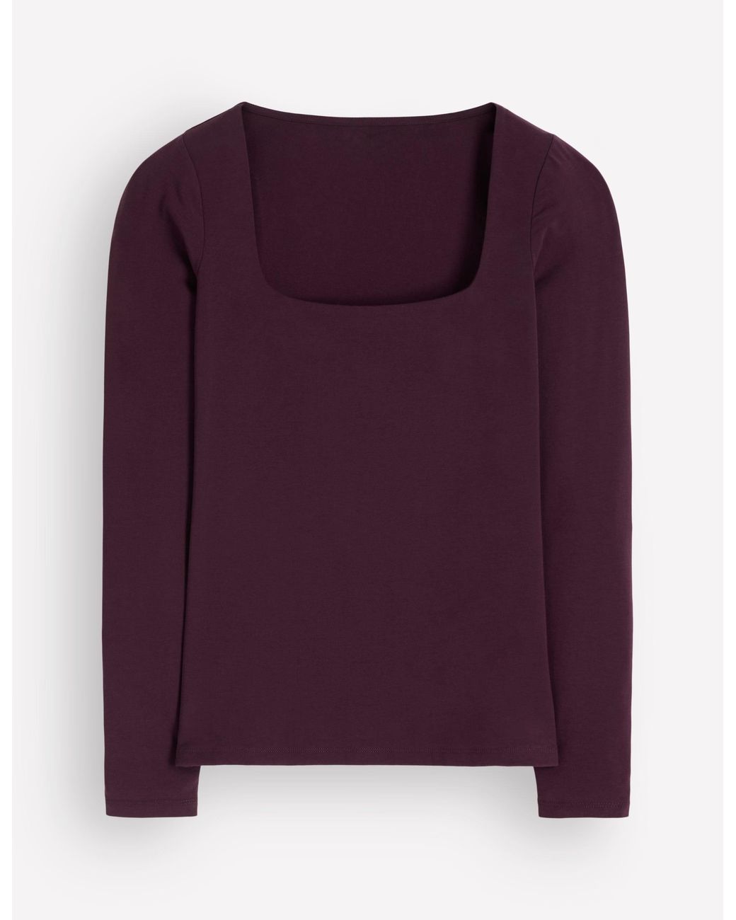 Boden Blue Double Layer Square Neck Top