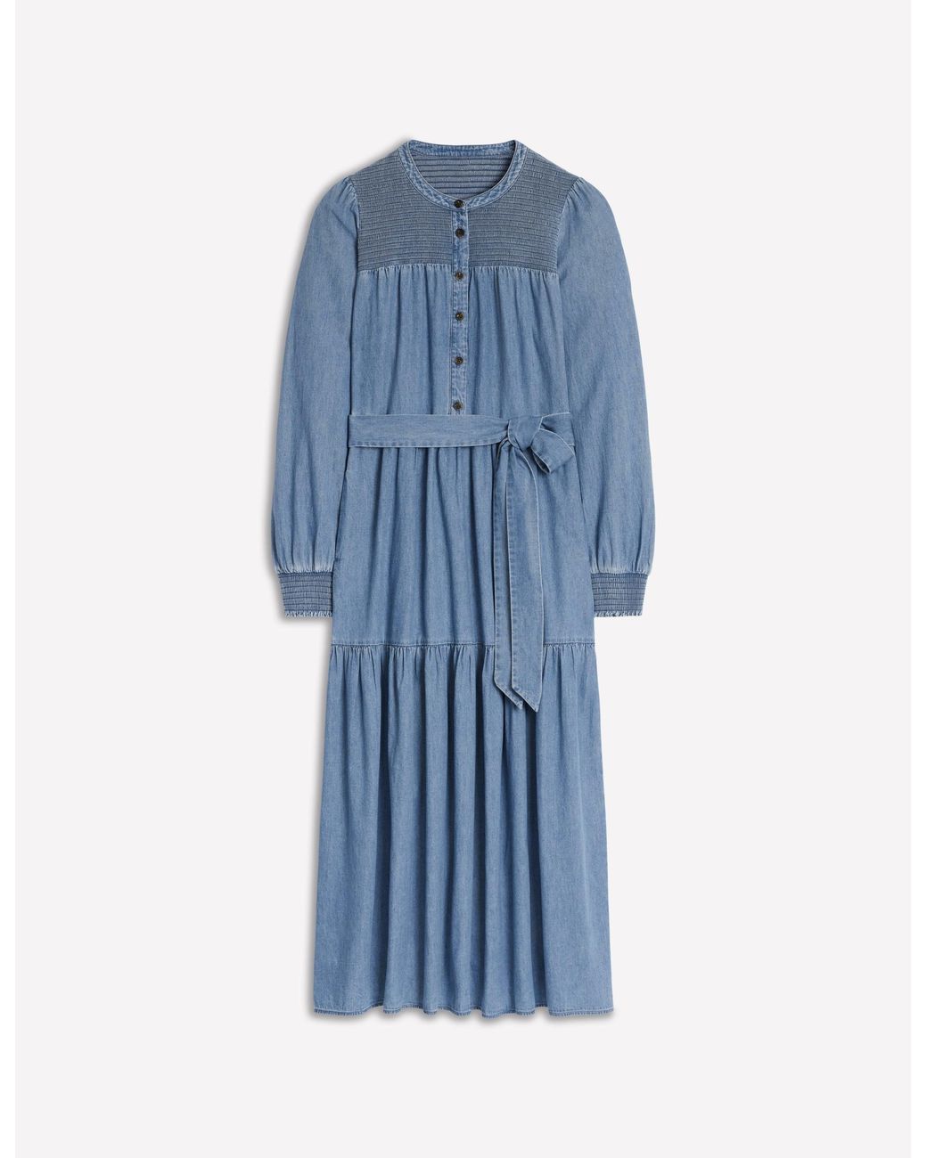 Boden Blue Cecily Denim Midi Dress
