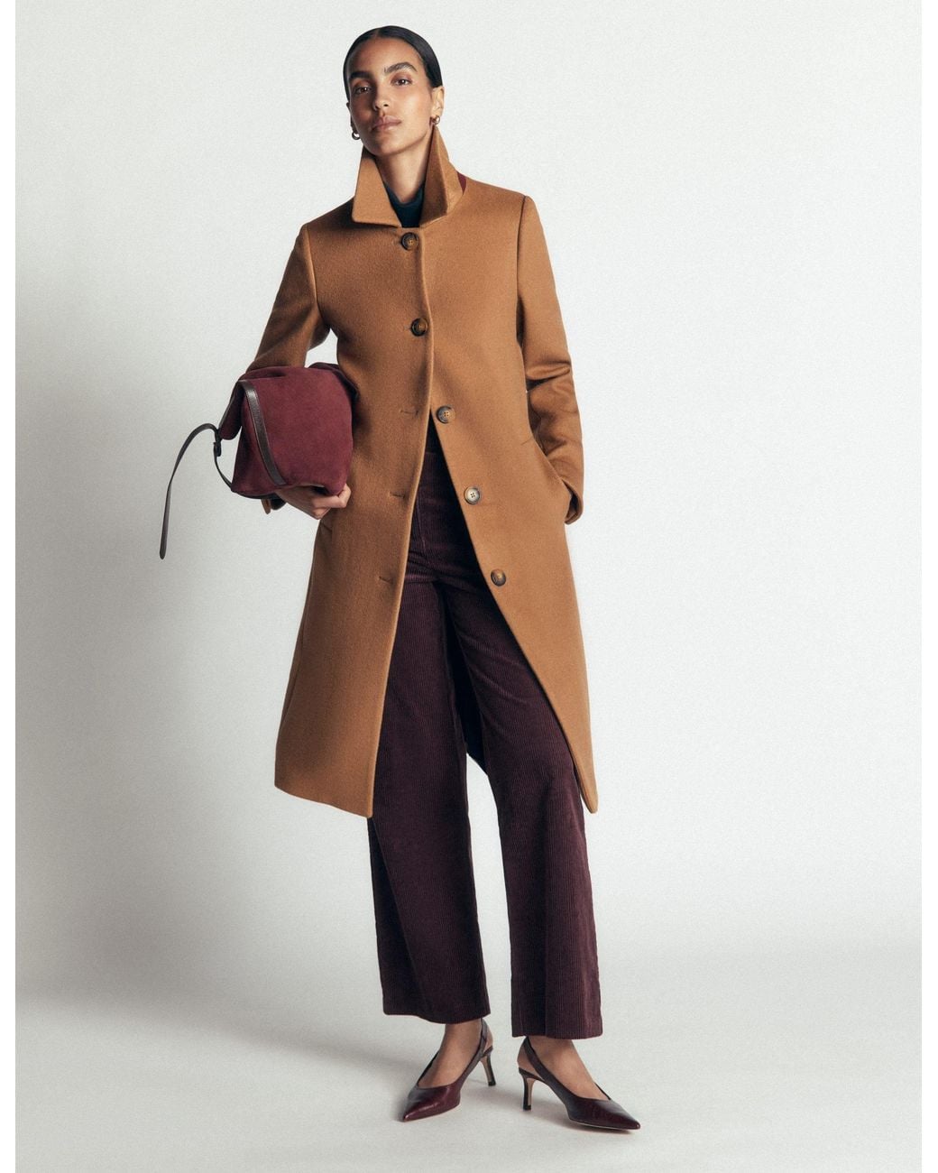 Boden Blue Aylesford Midi Coat
