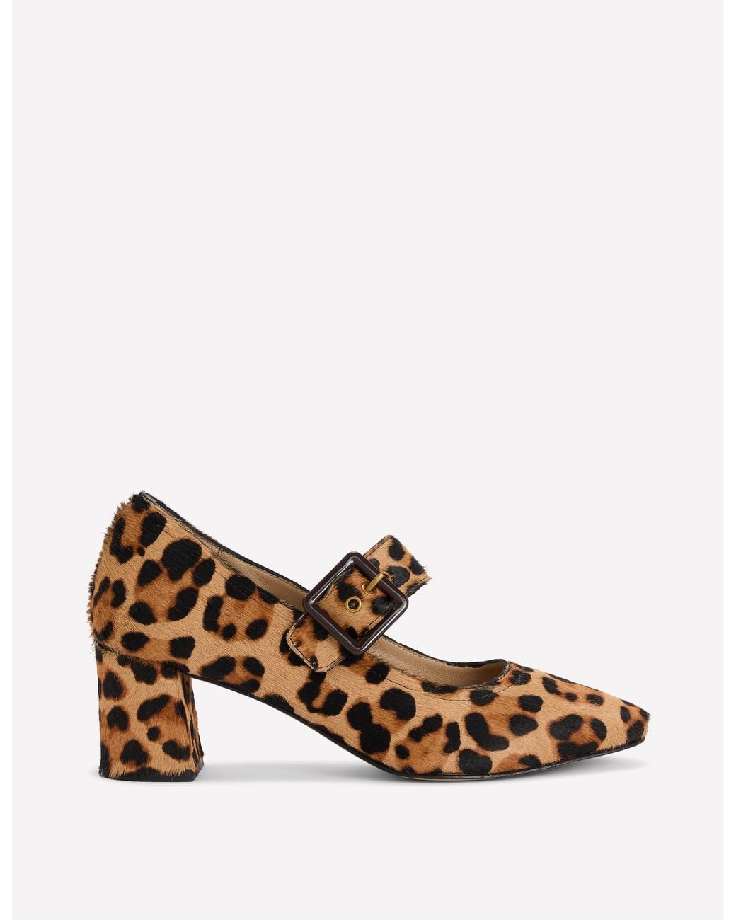 Boden Brown Buckle Strap Block Heels