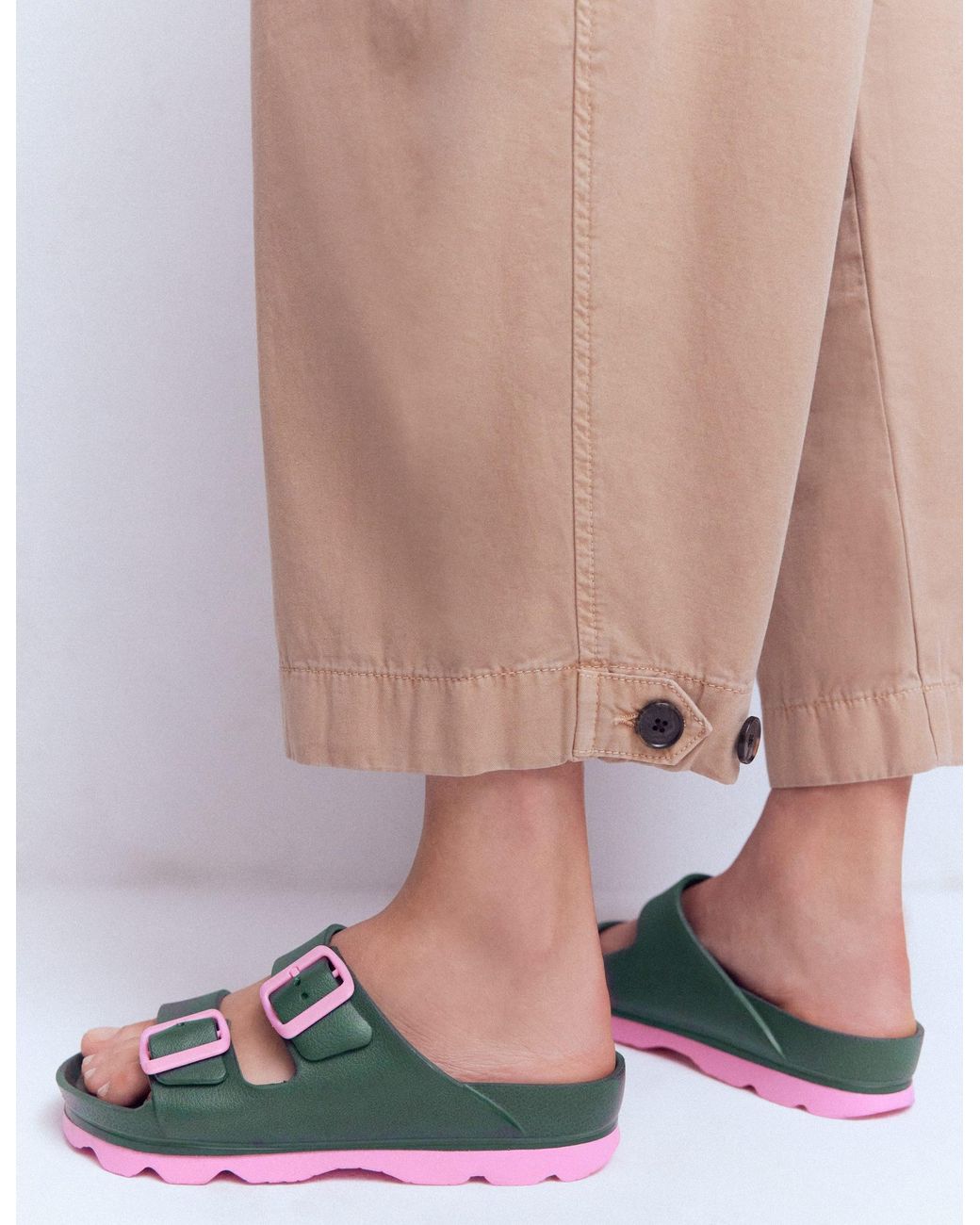 Boden Multicolor Lyla Double Buckle Sliders