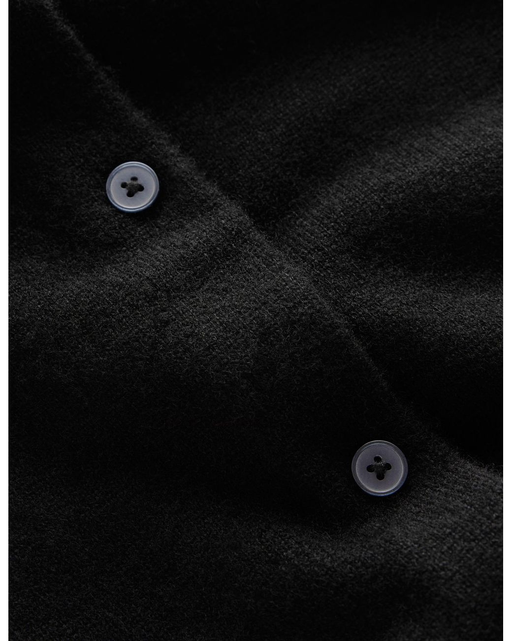Boden Black Elsie Cashmere Crew Cardigan