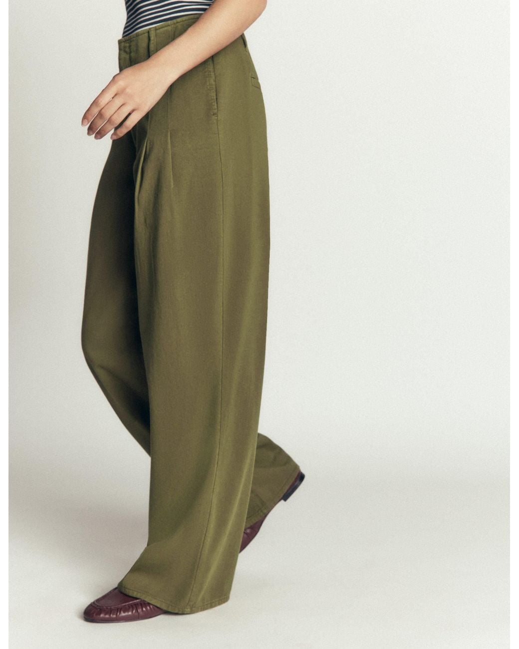 Boden Green Mayfair Pleat Detail Trousers