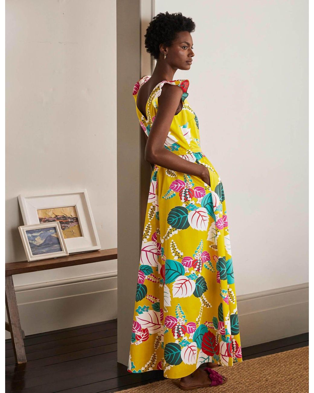 Andrea Frill Sleeve Maxi Dress 