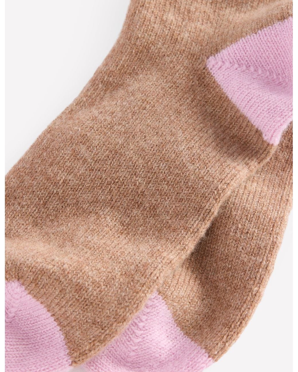 Boden Pink Cashmere Socks