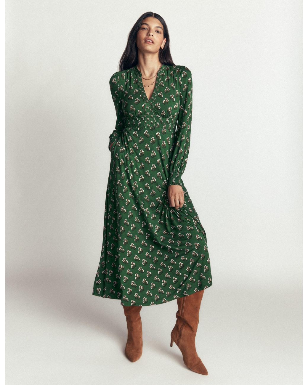 Boden Multicolor Georgia Jersey Midi Dress