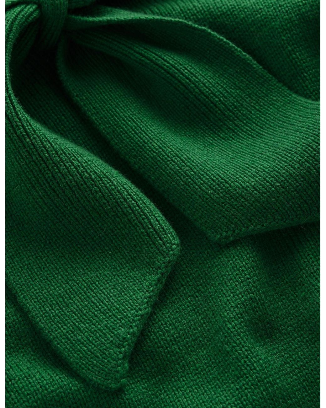 Boden Green Lydia Tie Neck Knitted Sweater