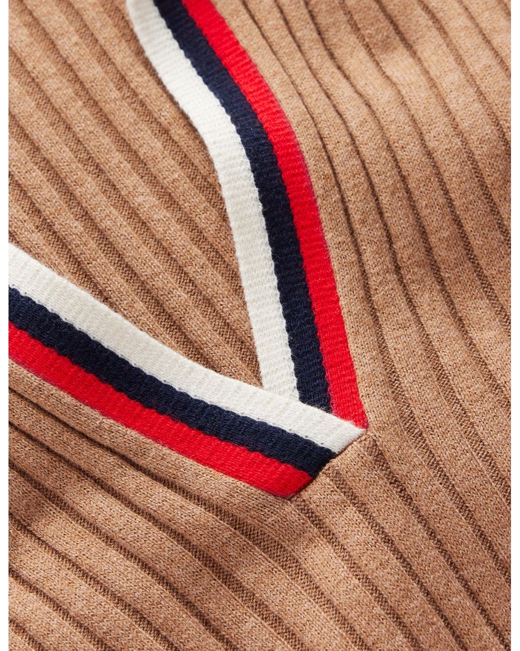 Boden Blue Ribbed Henley Knitted Dress