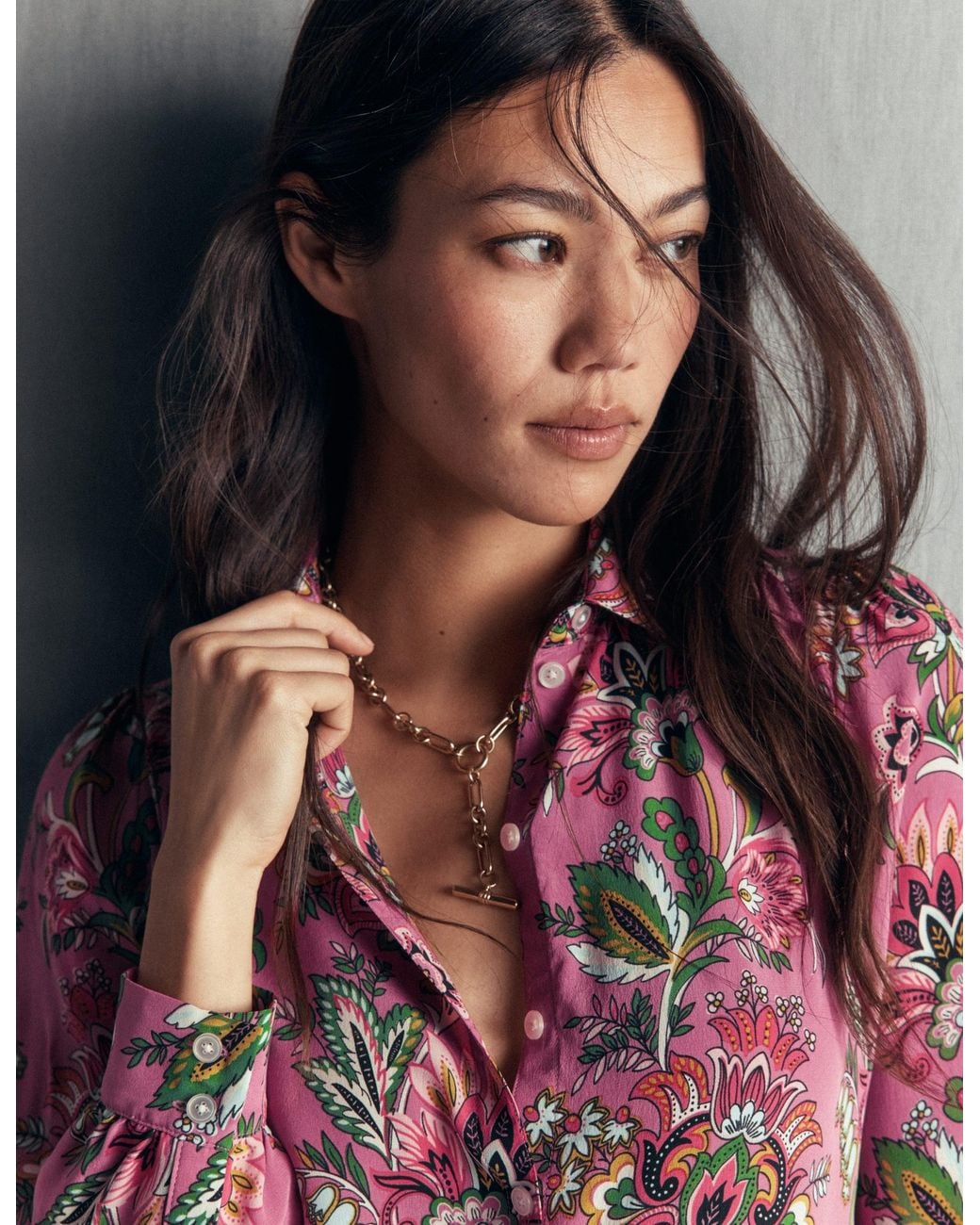 Boden Multicolor Sara Silk Shirt