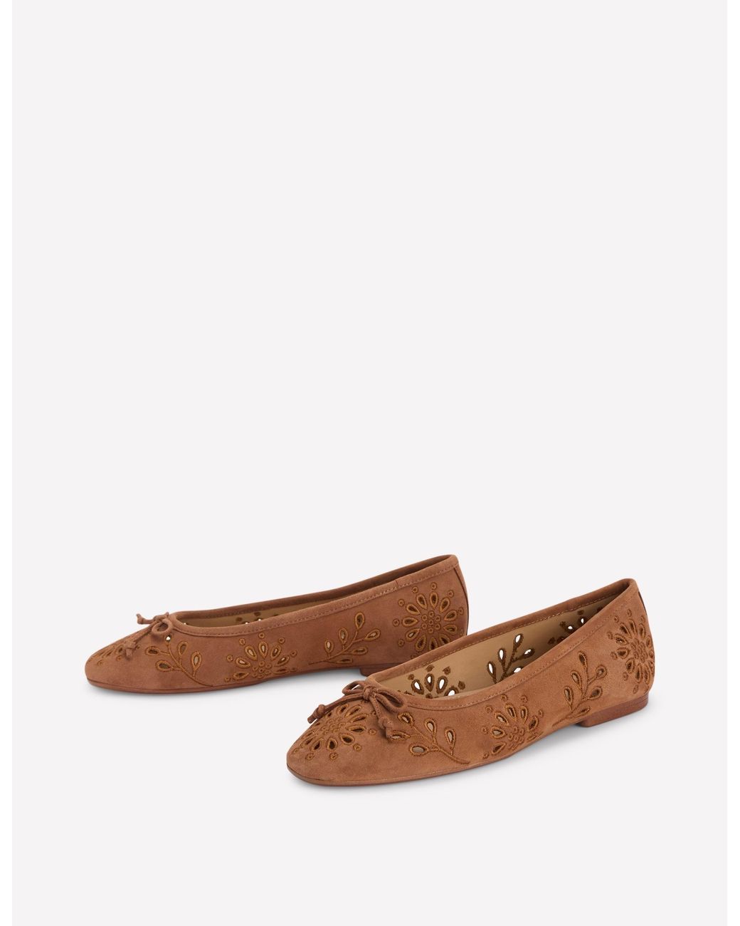 Boden Brown Cut Out Ballet Flats