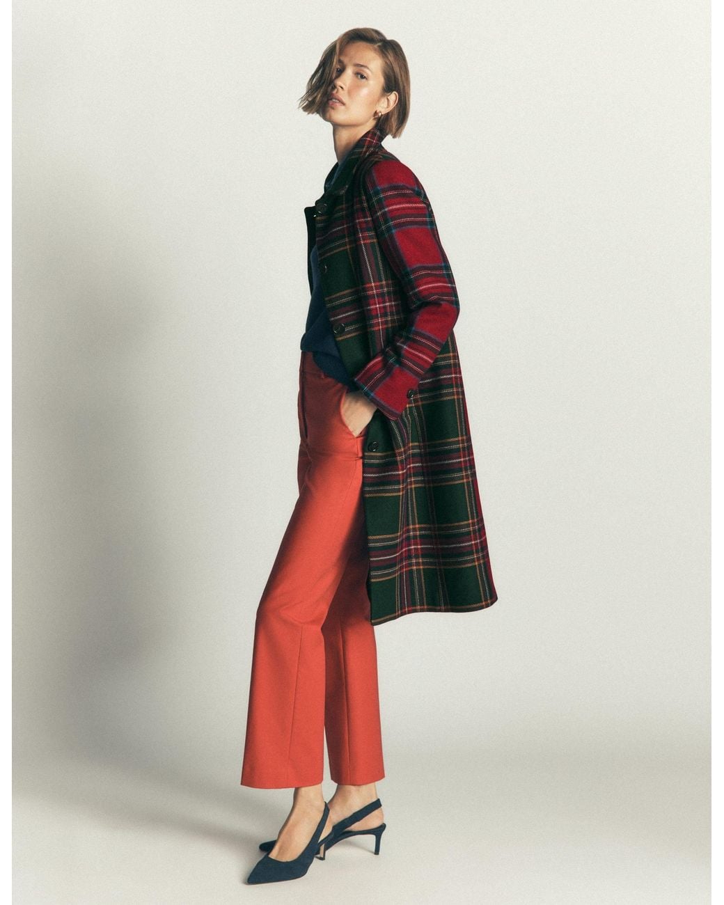 Boden Multicolor Aylesford Longline Coat