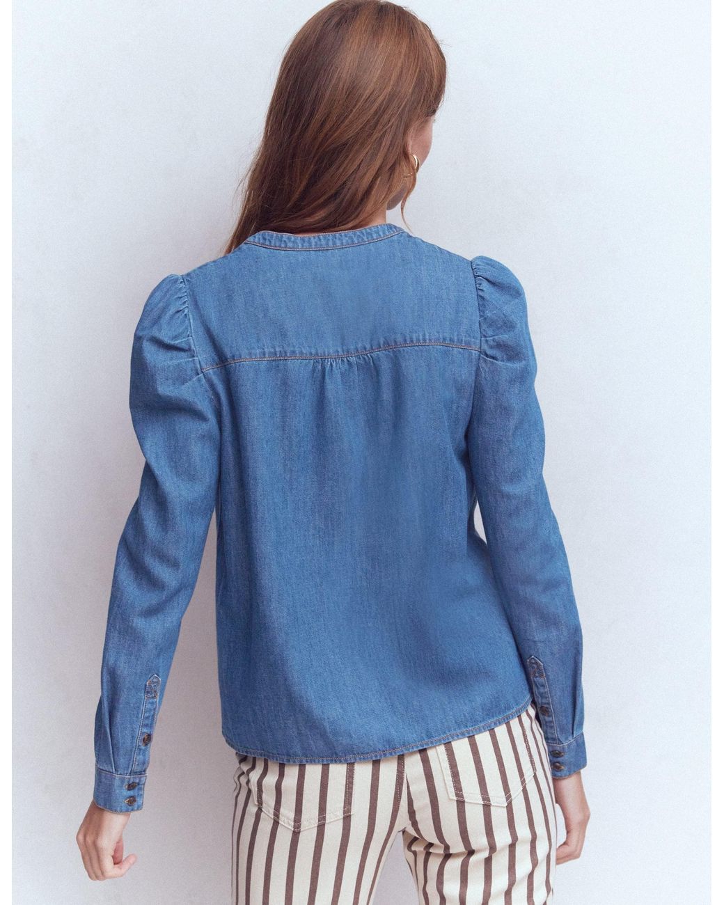 Boden Blue Mutton Denim Shirt