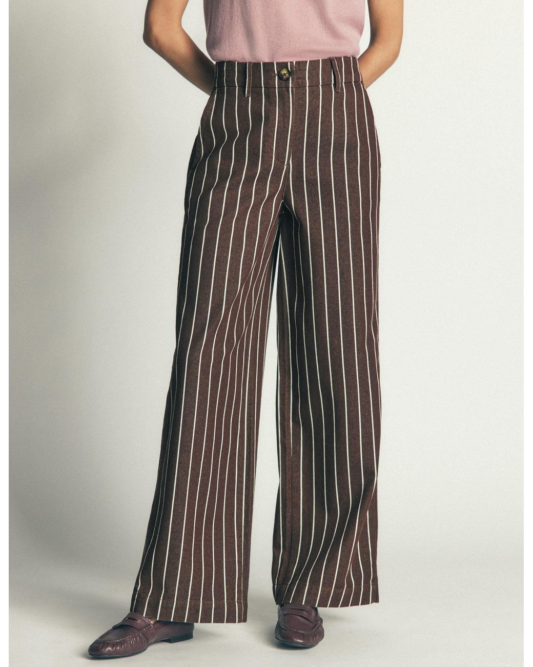 Boden Brown Belgravia Twill Trousers