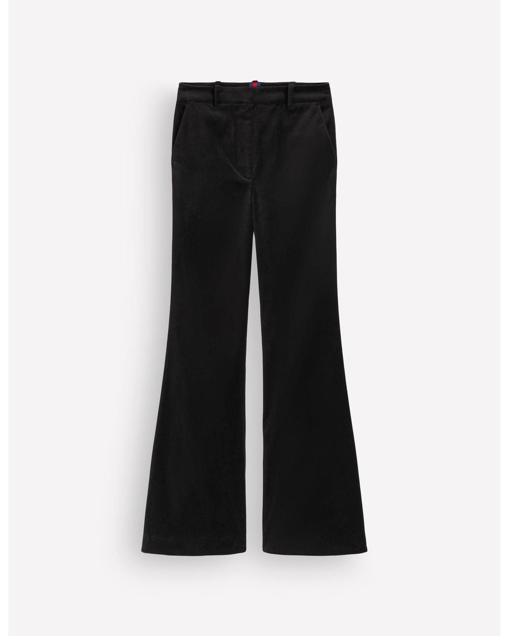 Boden Blue Flare Velvet Trousers