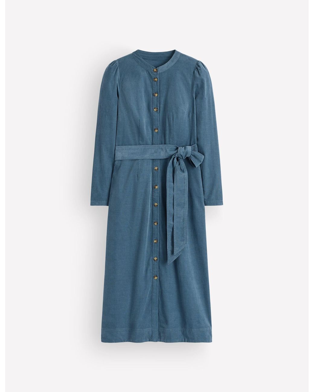Boden Purple Louise Cord Midi Shirt Dress