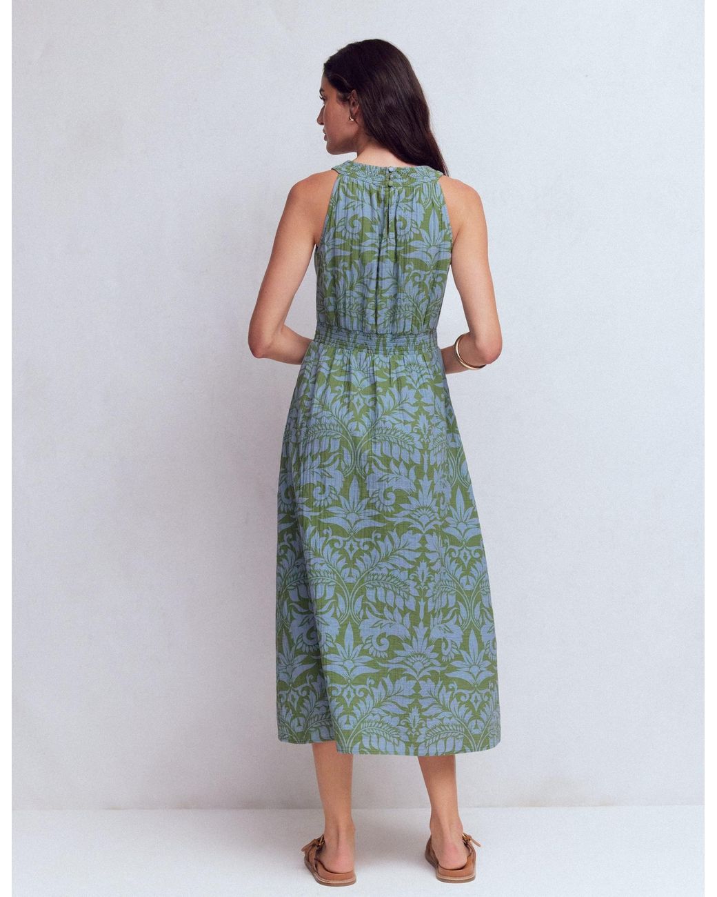 Boden Green Daphne Double Cloth Dress
