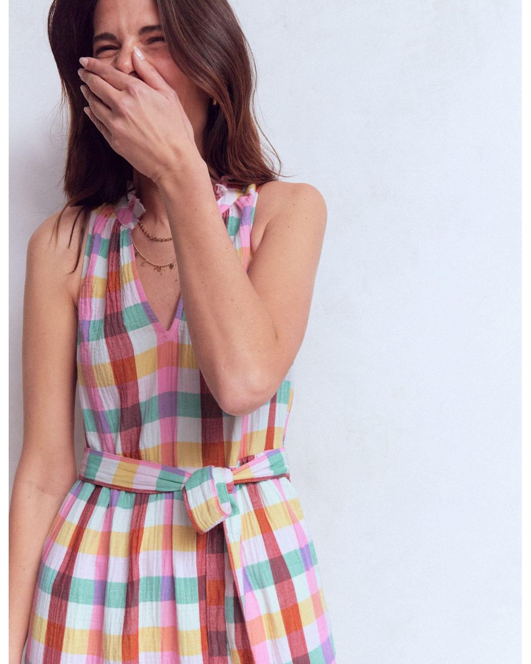 Boden Multicolor Viv Double Cloth Maxi Dress