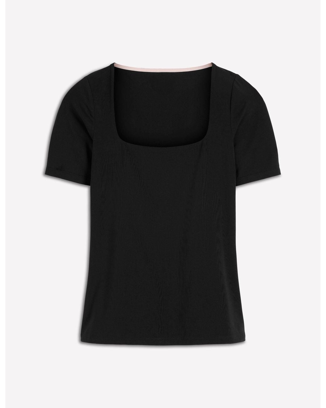 Boden Black Brooke Double Layer T-Shirt