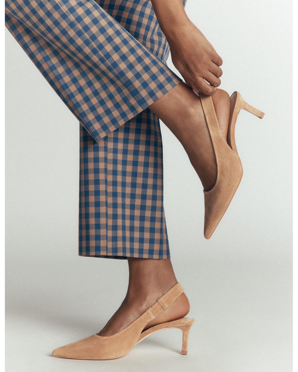 Boden Blue Hope Slingback Heels