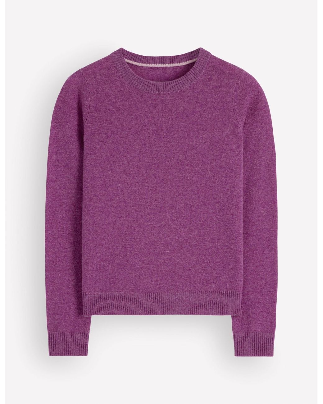 Boden Purple Elsie Cashmere Crew Jumper
