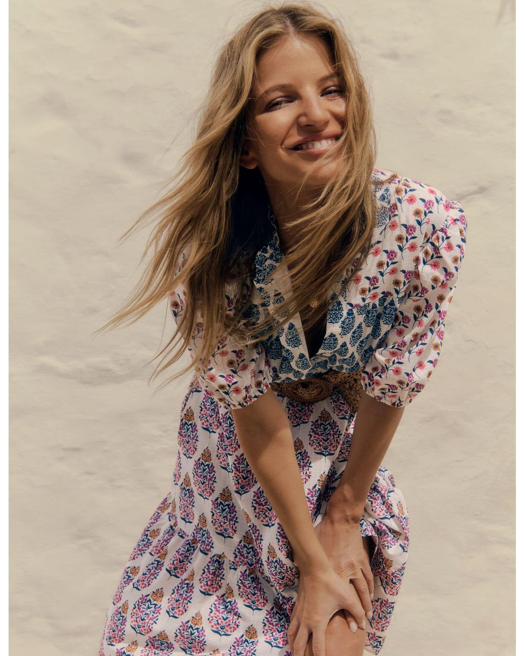 Boden Beatrice Cotton Maxi Dress-Multi, Wildflower Bouquet in White | Lyst  UK