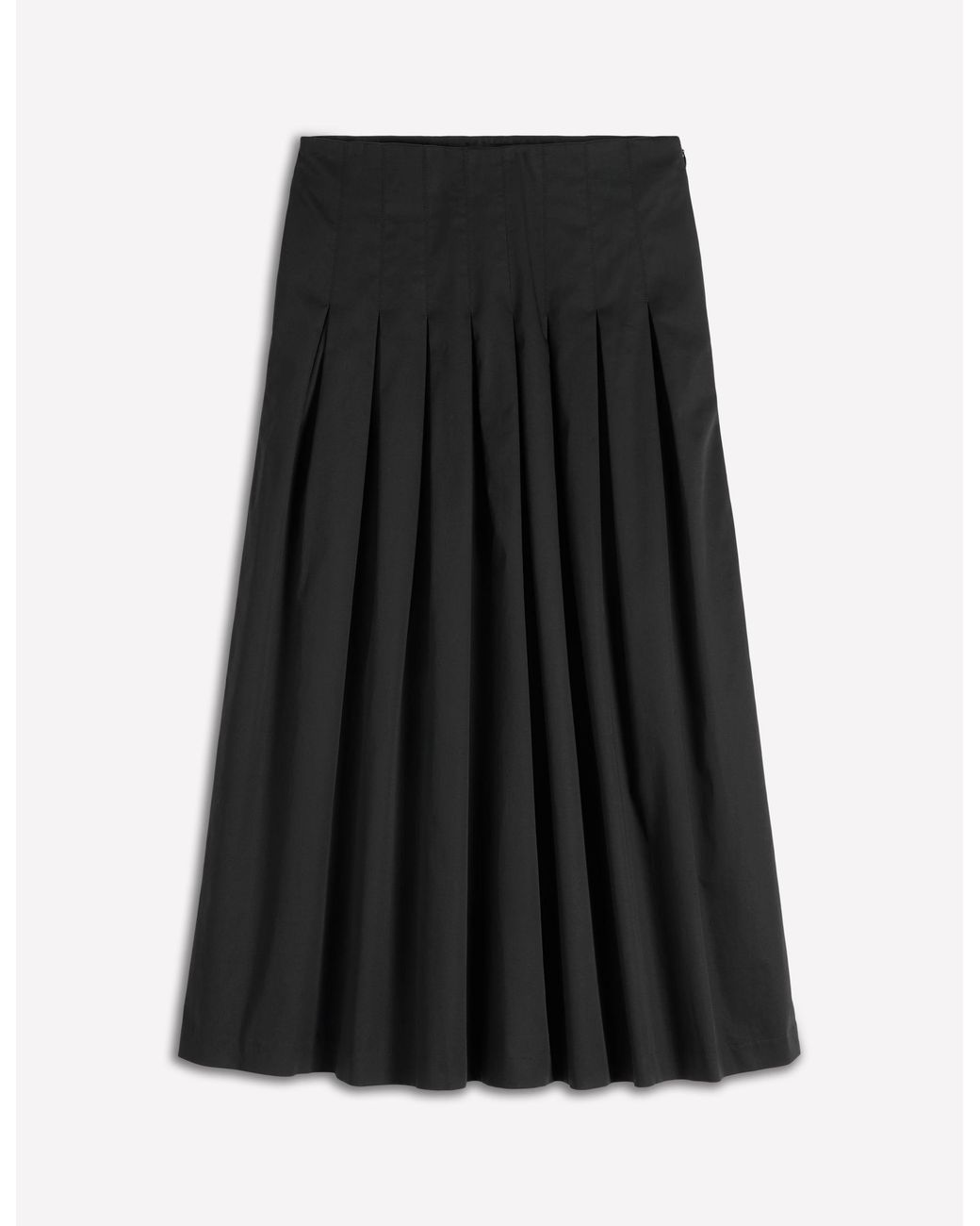 Boden White Valentina Cotton Sateen Skirt