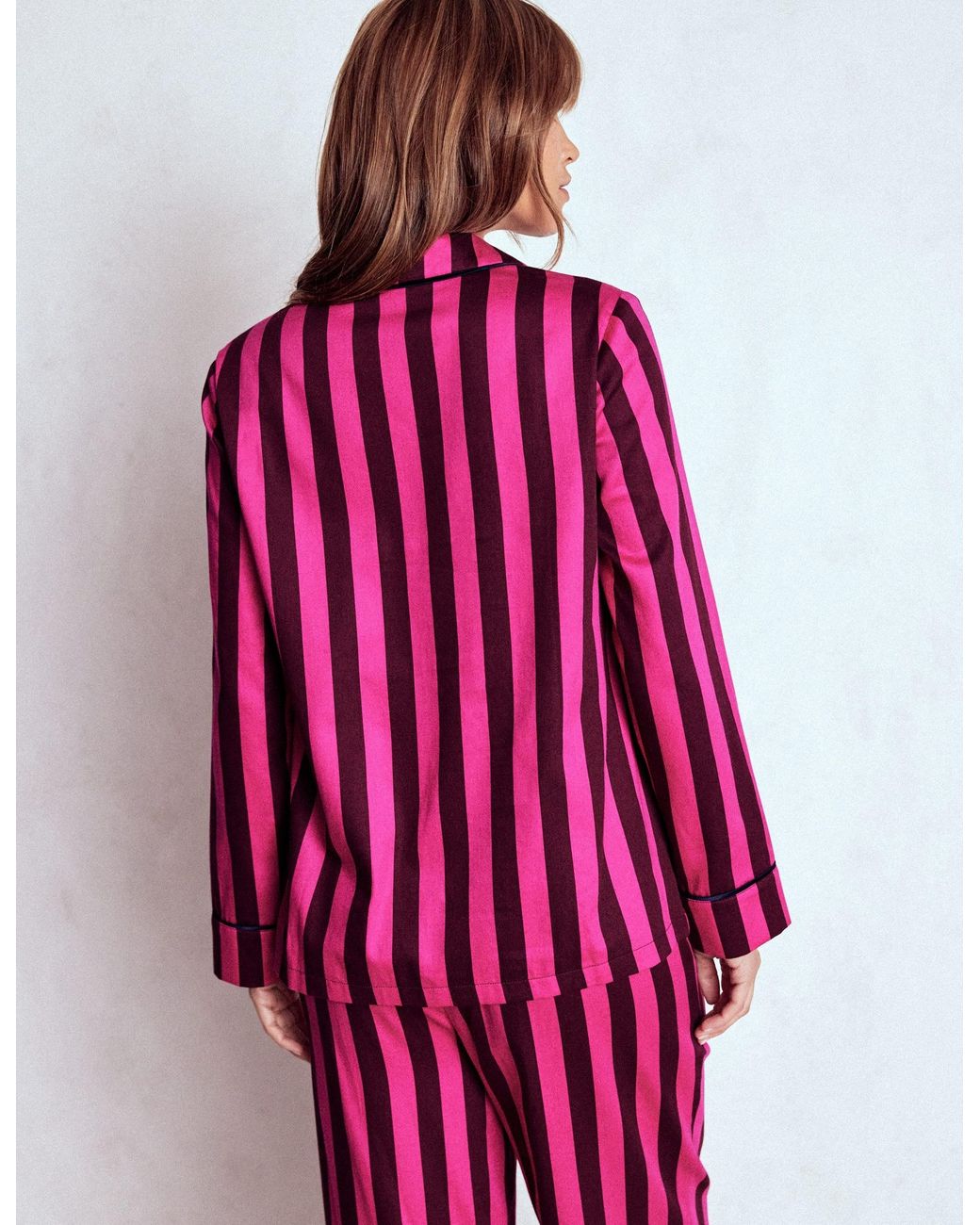 Boden Red Cotton Pajama Shirt