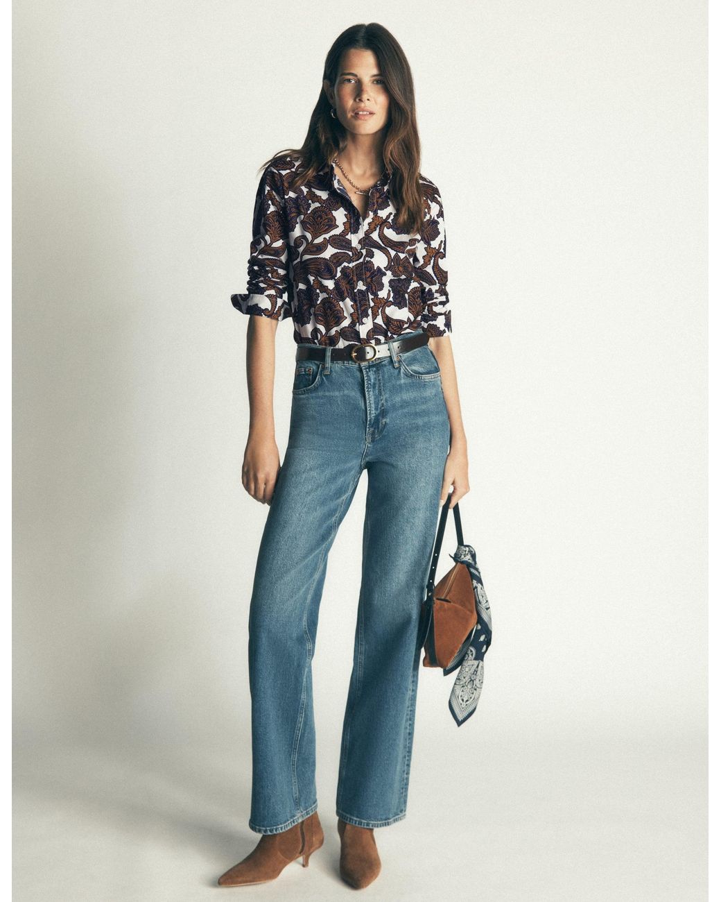 Boden Blue The New Sienna Cotton Shirt