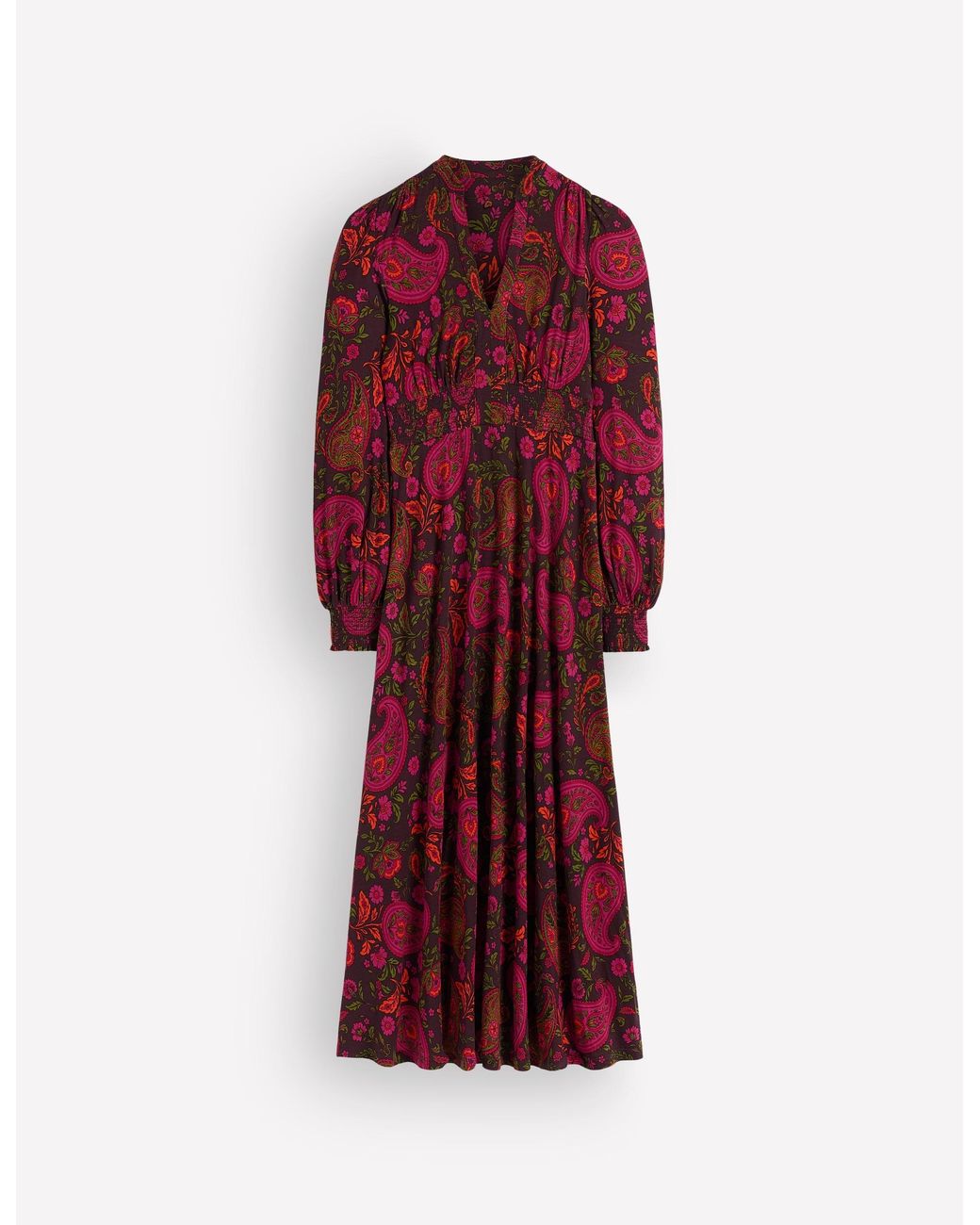 Boden Red Georgia Jersey Midi Dress