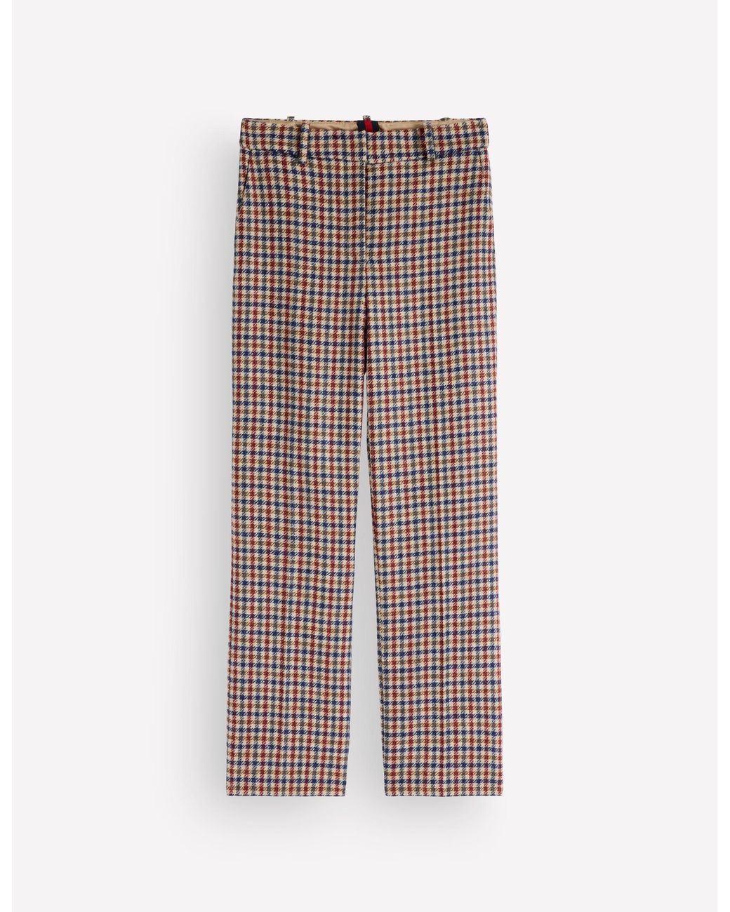 Boden Blue Canonbury Wool Blend Trousers