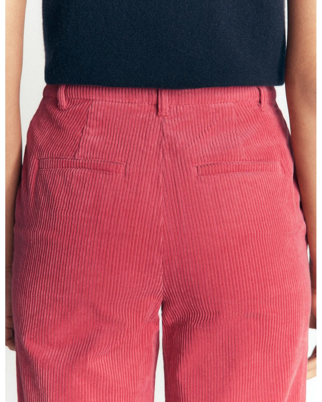 Boden Red Fitzrovia Cord Column Pants