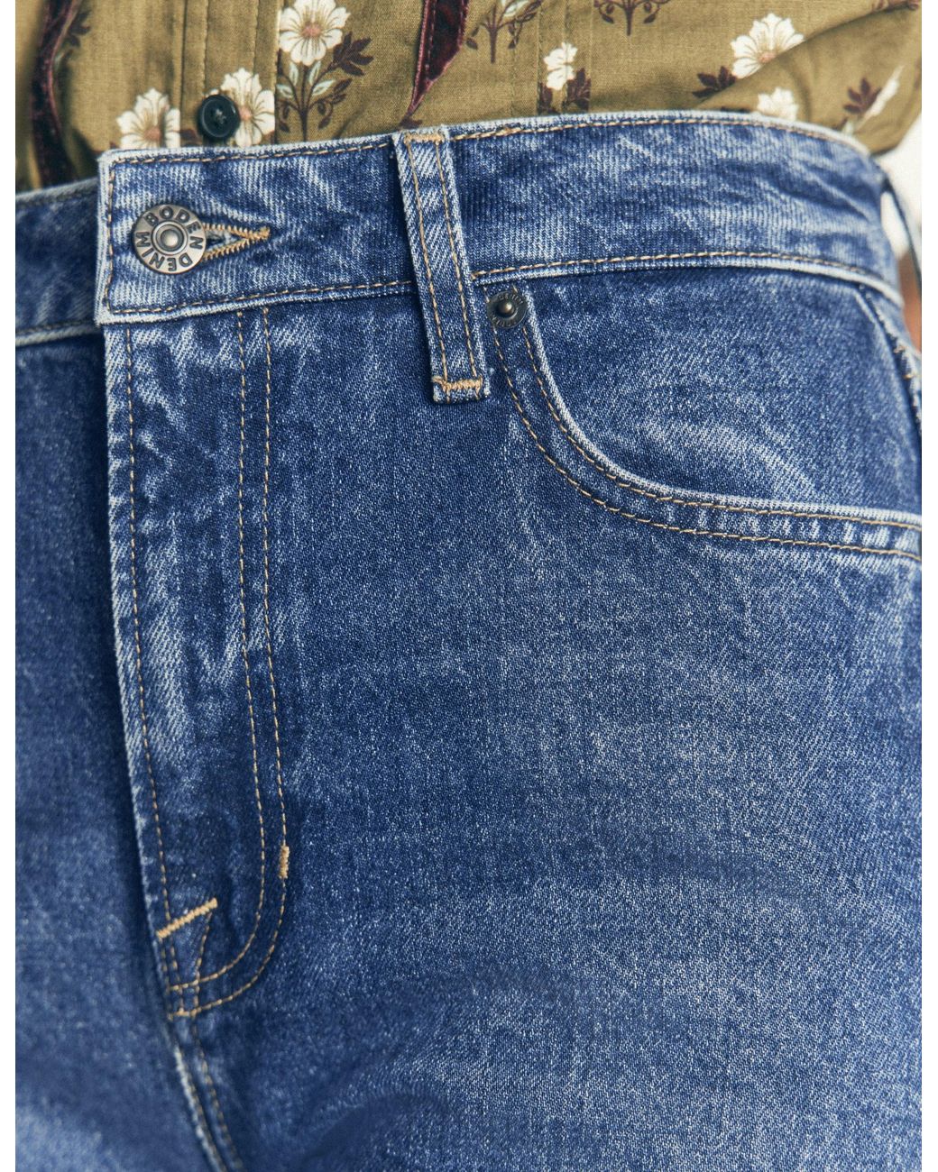 Boden Blue High Rise Slim Jeans