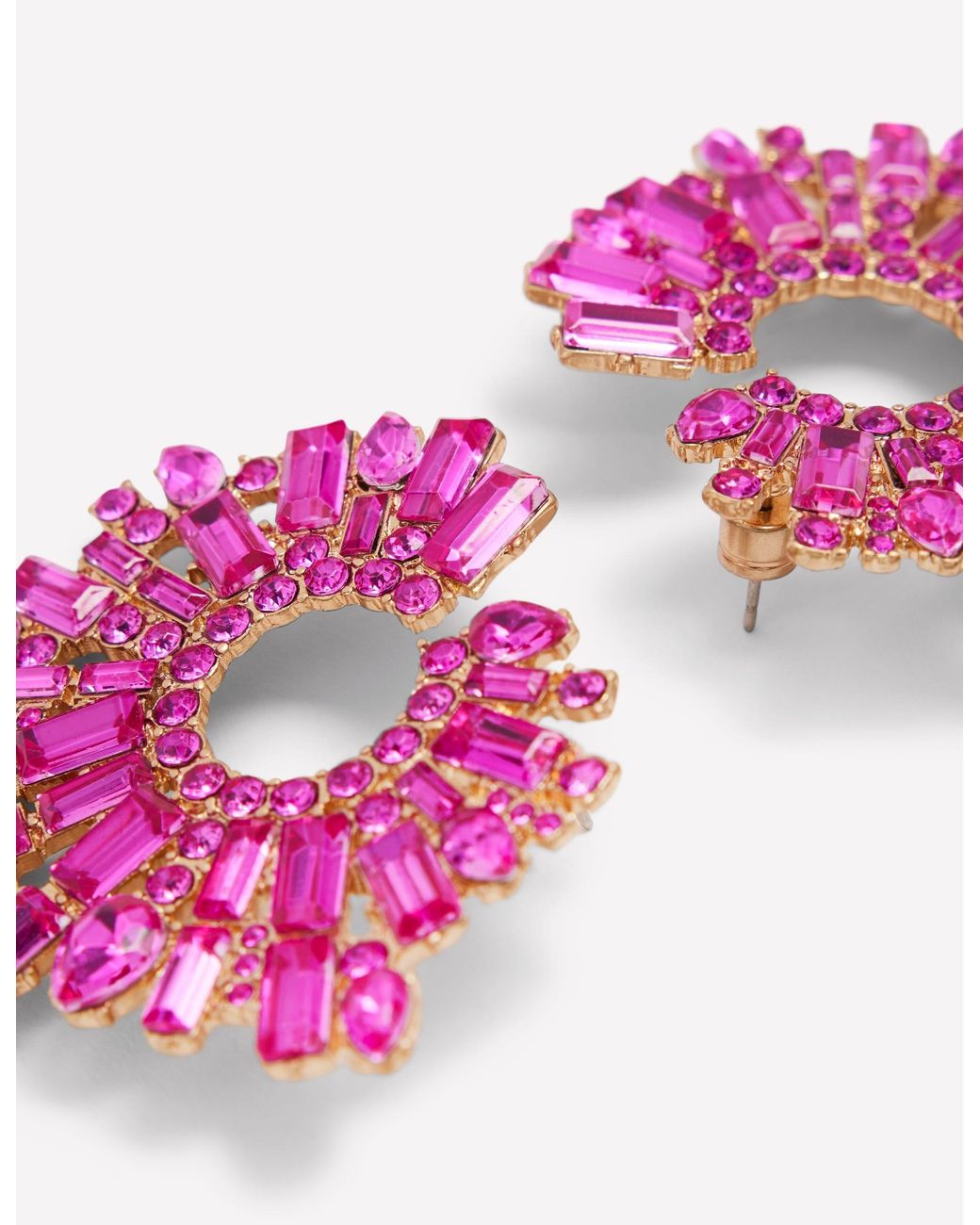 Boden Pink Jewel Garland Earrings