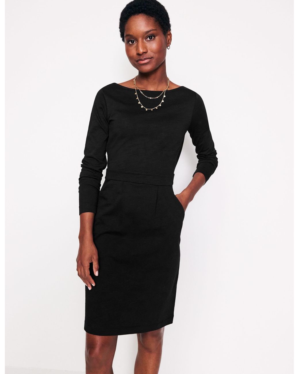 Boden Florrie Long Sleeve Dressblack | Lyst