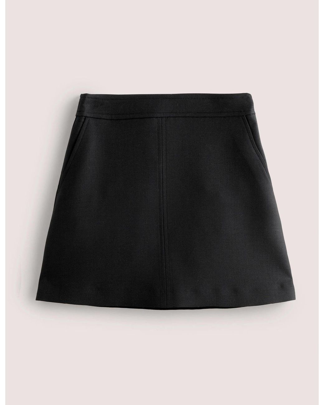 A line clearance mini skirt wool