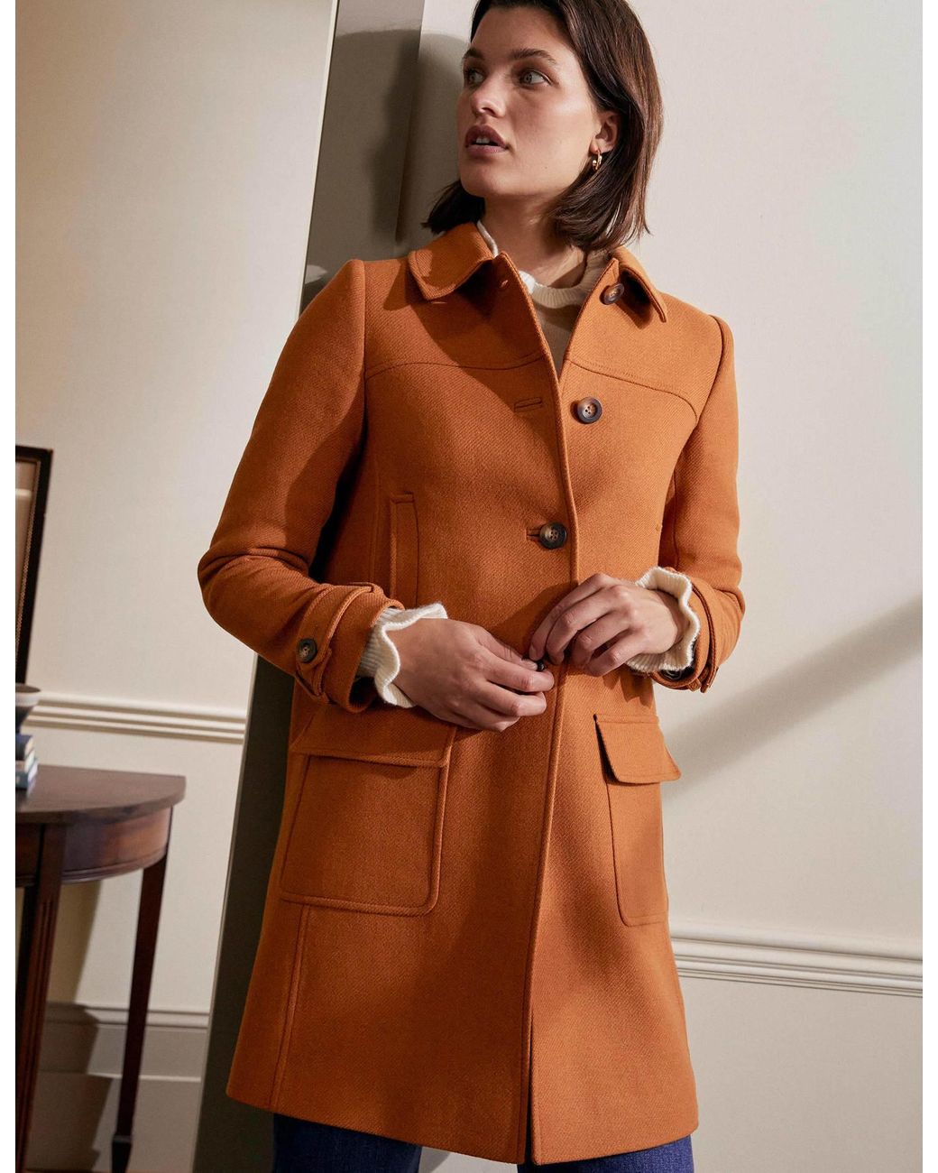 boden orange coat