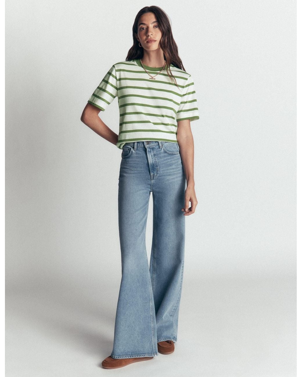 Boden Green Relaxed Cotton T-Shirt
