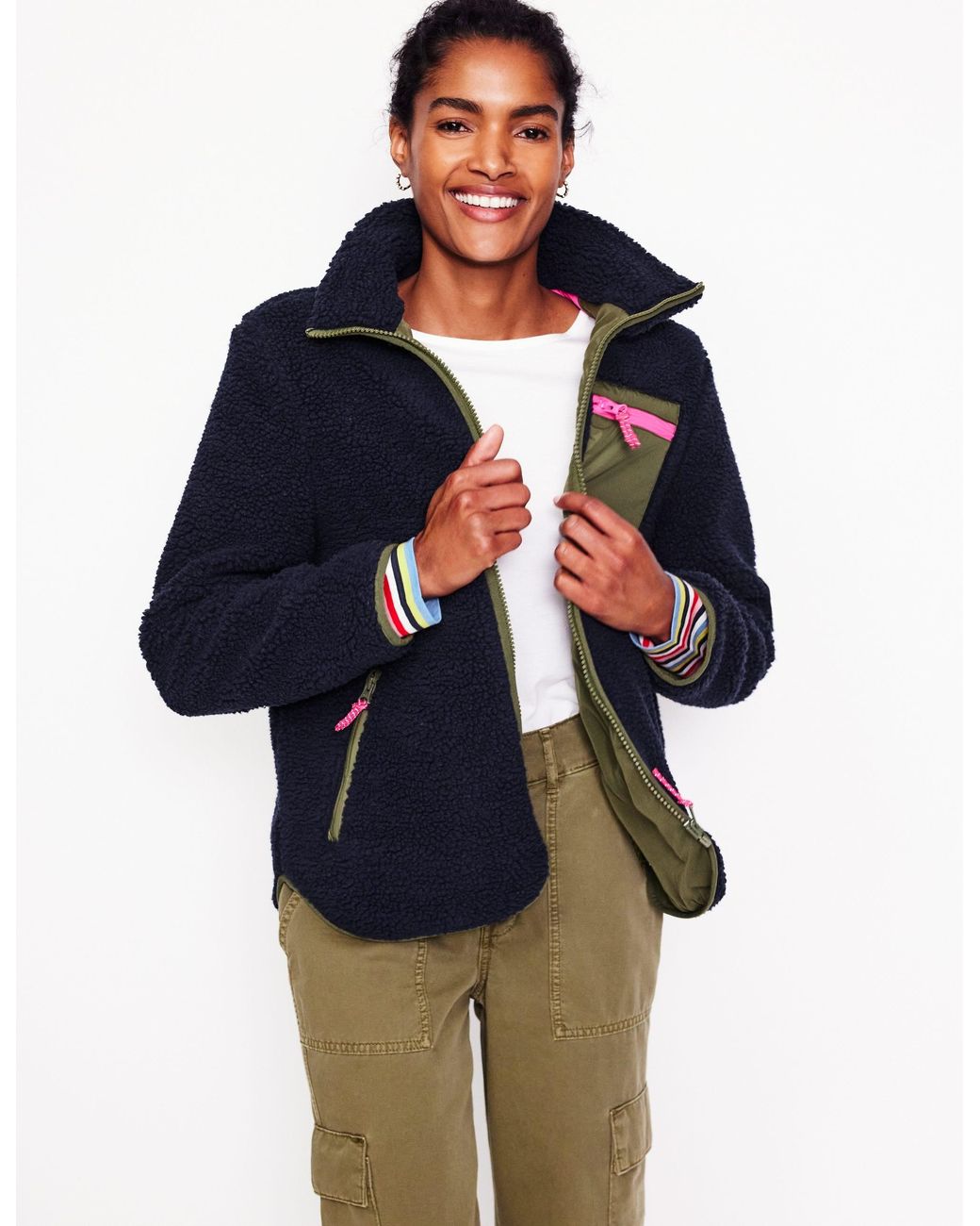 Boden Teddyfell Fleecejacke Boden Truro Teddyfell-Fleecejacke In