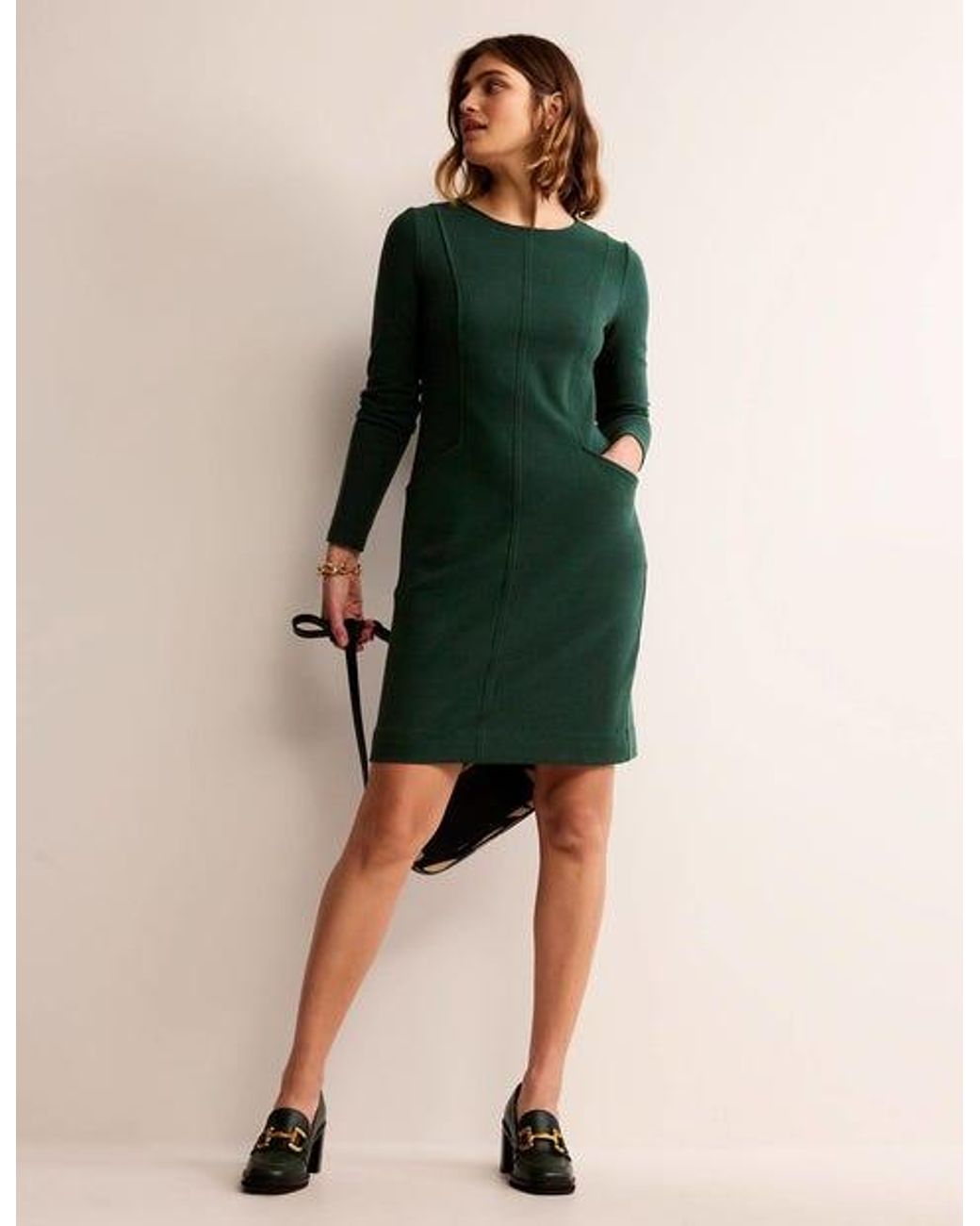 Boden Ellen Ottoman Dress in Green | Lyst Boden Ellen Ottoman Dress in Green | Lyst