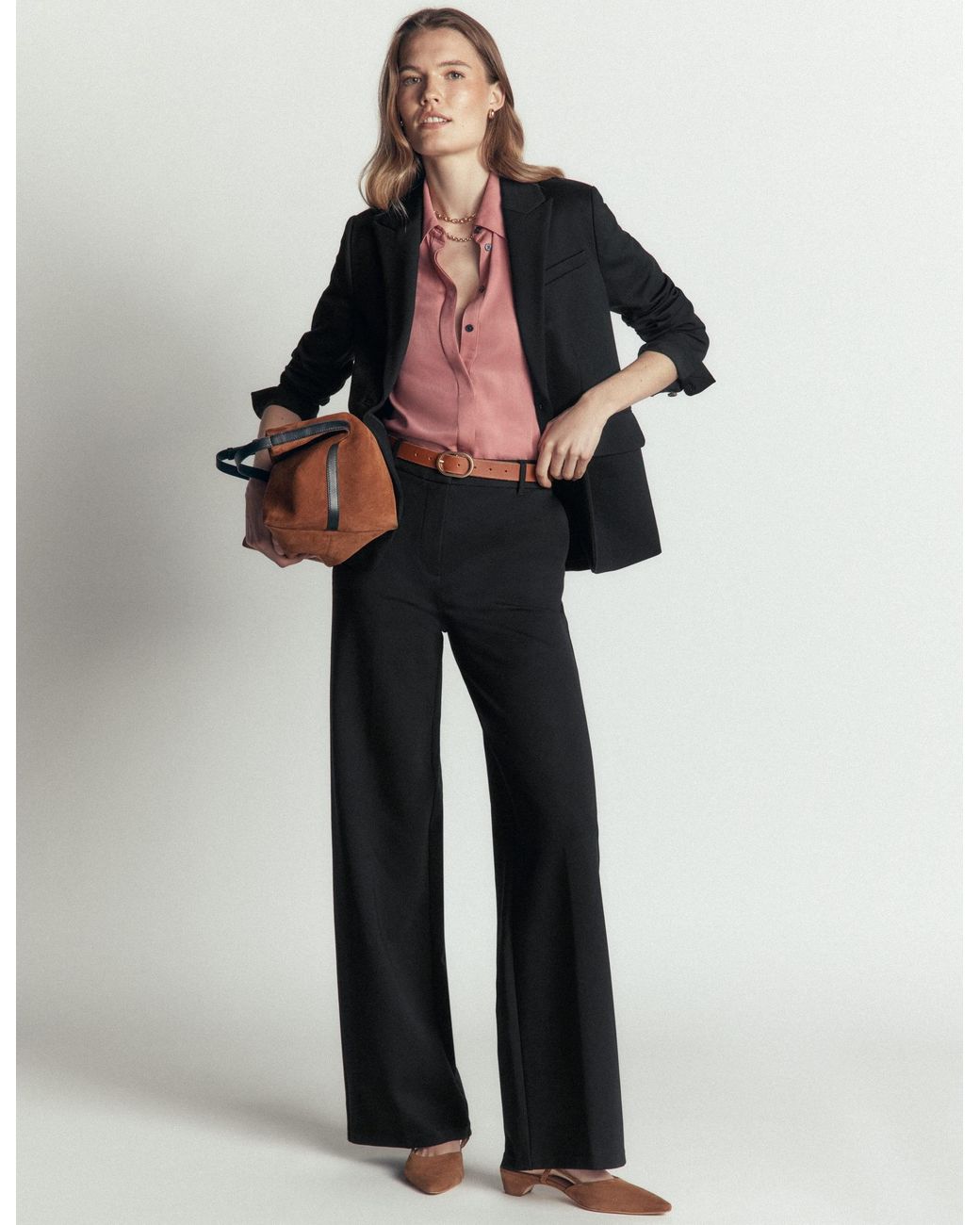 Boden Black Belgravia Ponte Trousers