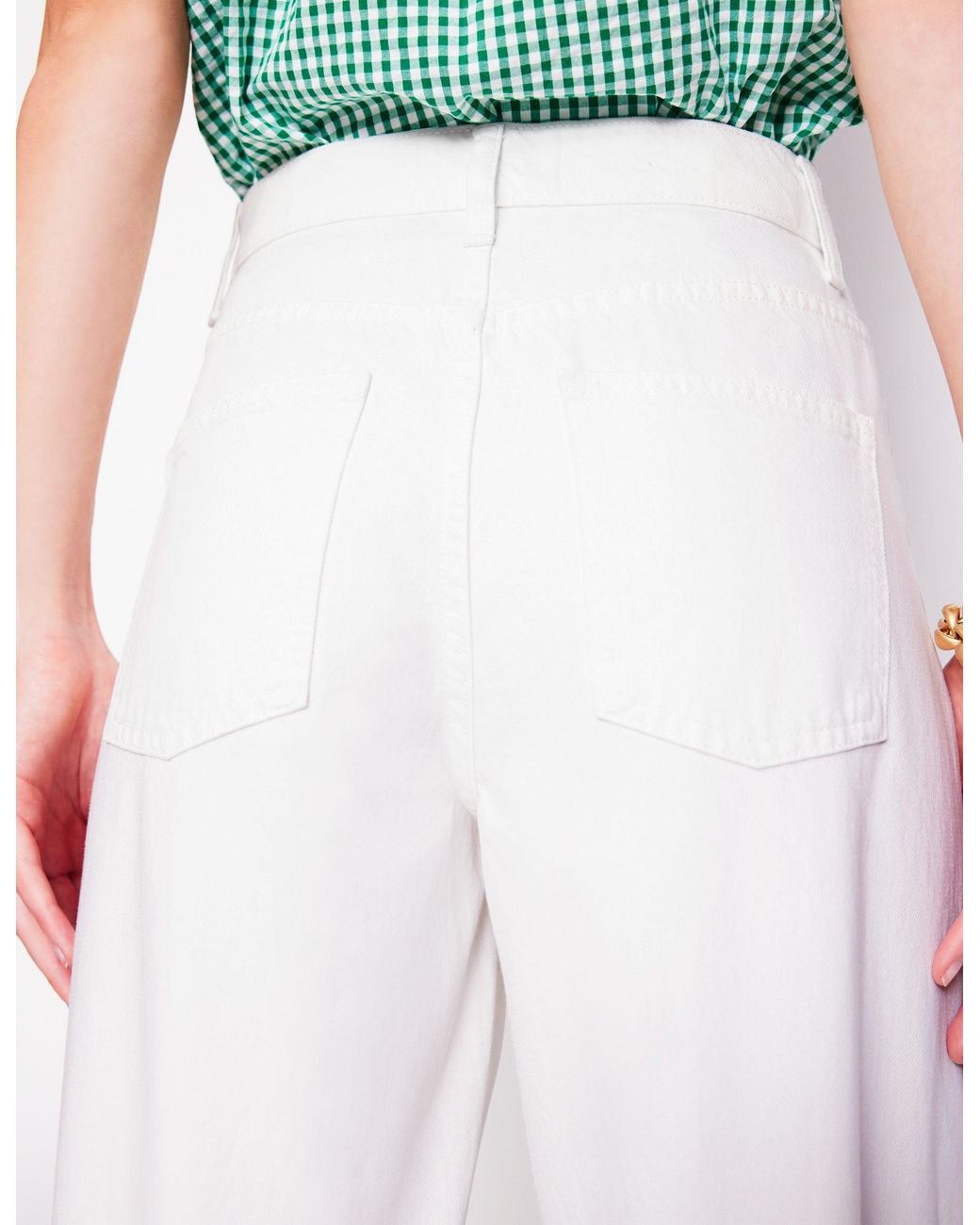 Boden Blue Barrel Leg Jeans