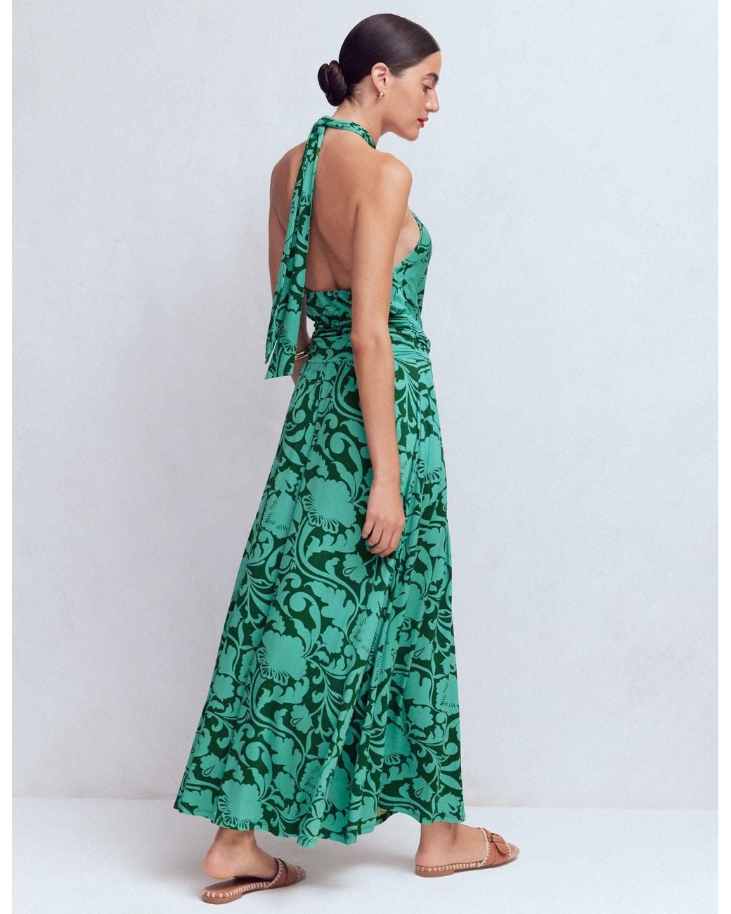 Boden Green Sydney Twist Neck Jersey Dress