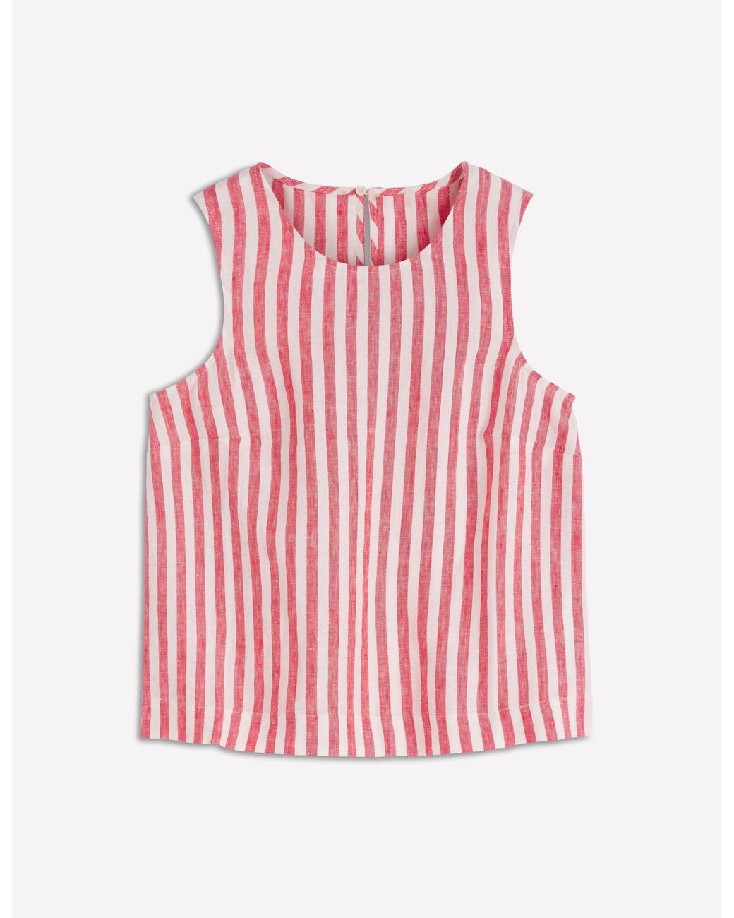 Boden Red Sofia Linen Top