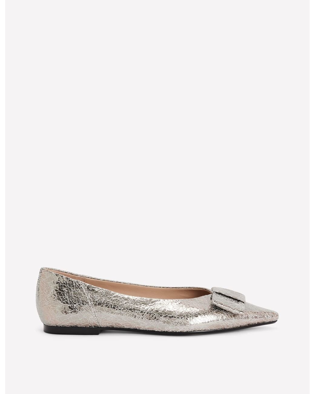 Boden White Nigella Bow Pointed Flats