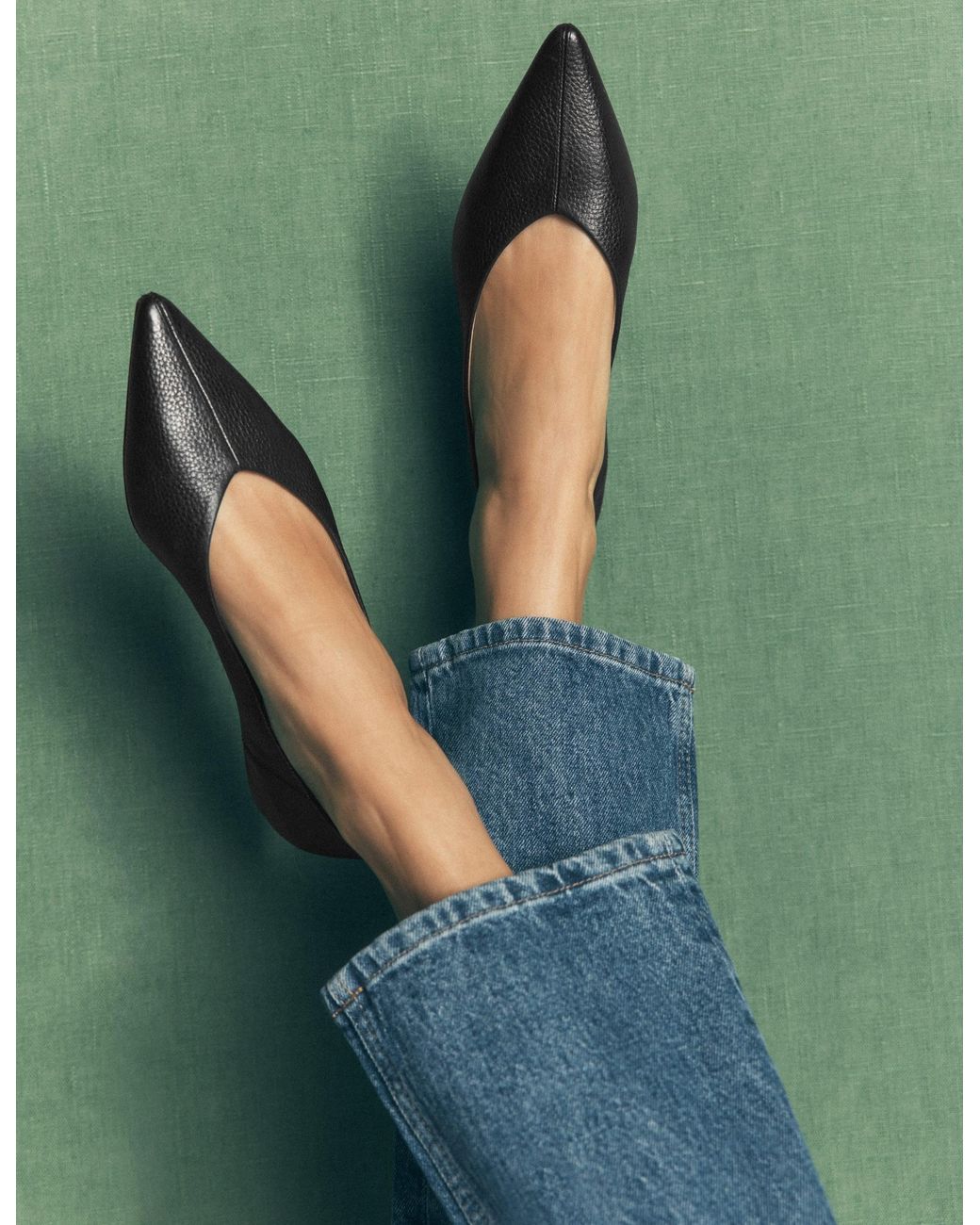 Boden White Nigella Pointed Toe Flats